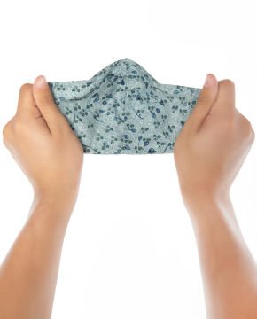 %100 Pamuk Tomurcuk Desen Unisex Maske