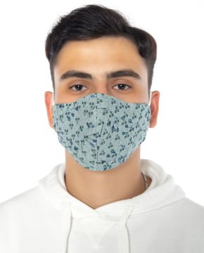 %100 Pamuk Tomurcuk Desen Unisex Maske
