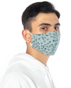 %100 Pamuk Tomurcuk Desen Unisex Maske
