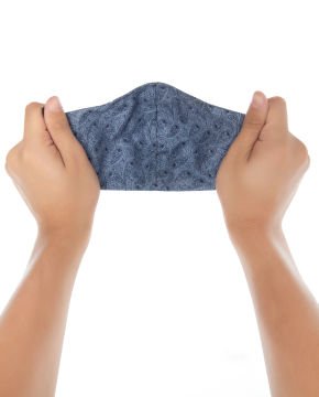 Poplin Kumaş %100 Pamuk Desenli Unisex Yüz Maskesi