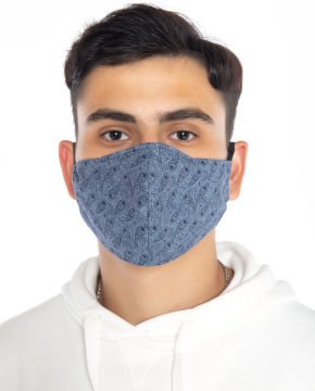 Poplin Kumaş %100 Pamuk Desenli Unisex Yüz Maskesi