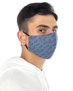 Poplin Kumaş %100 Pamuk Desenli Unisex Yüz Maskesi
