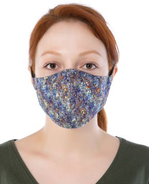 Poplin Kumaş %100 Pamuk Renkli Desenli Unisex Maske