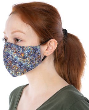 Poplin Kumaş %100 Pamuk Renkli Desenli Unisex Maske