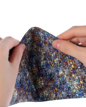 Poplin Kumaş %100 Pamuk Renkli Desenli Unisex Maske