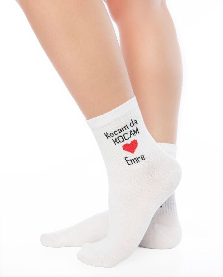 Kadın Kişiye Özel Çorap Sloganlı (Sloganını Oluştur!)