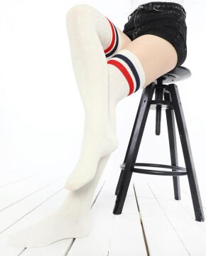 4'lü Dizüstü Çizgili Çoraplar Ekonomik Paket