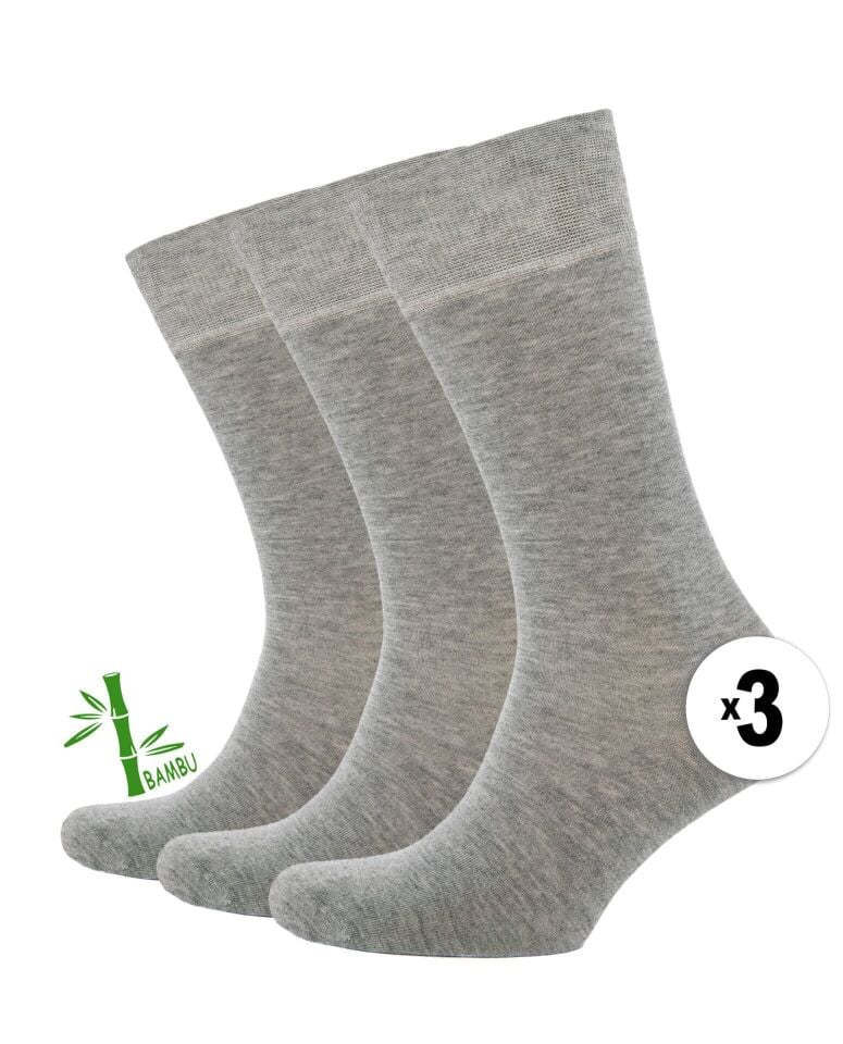 Deman Açık Gri Bambu Çorap