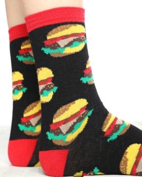 Hamburger Desenli Soket Çorap