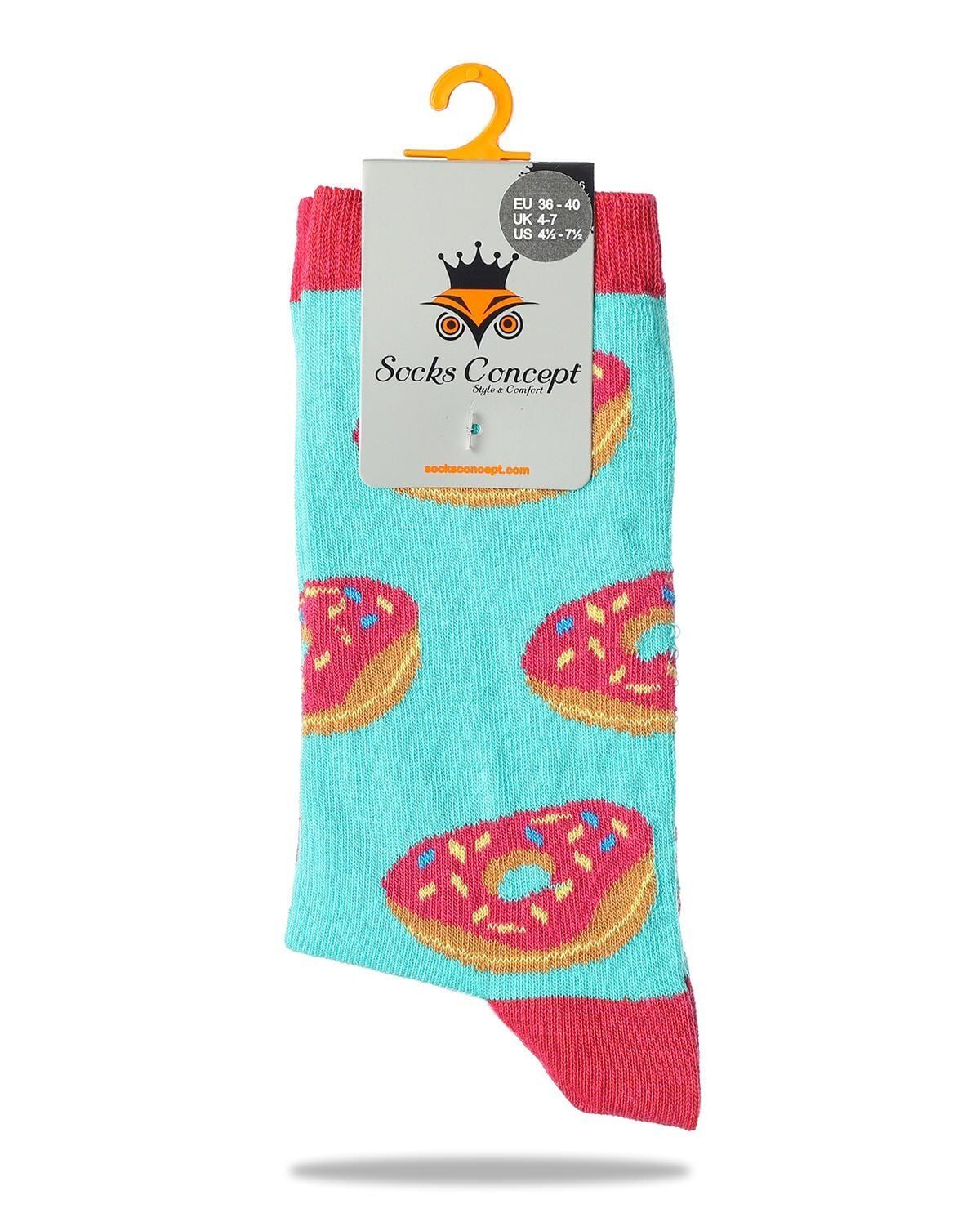 Donut Kurabiye Desenli Soket Çorap RENKLİ - 36/40