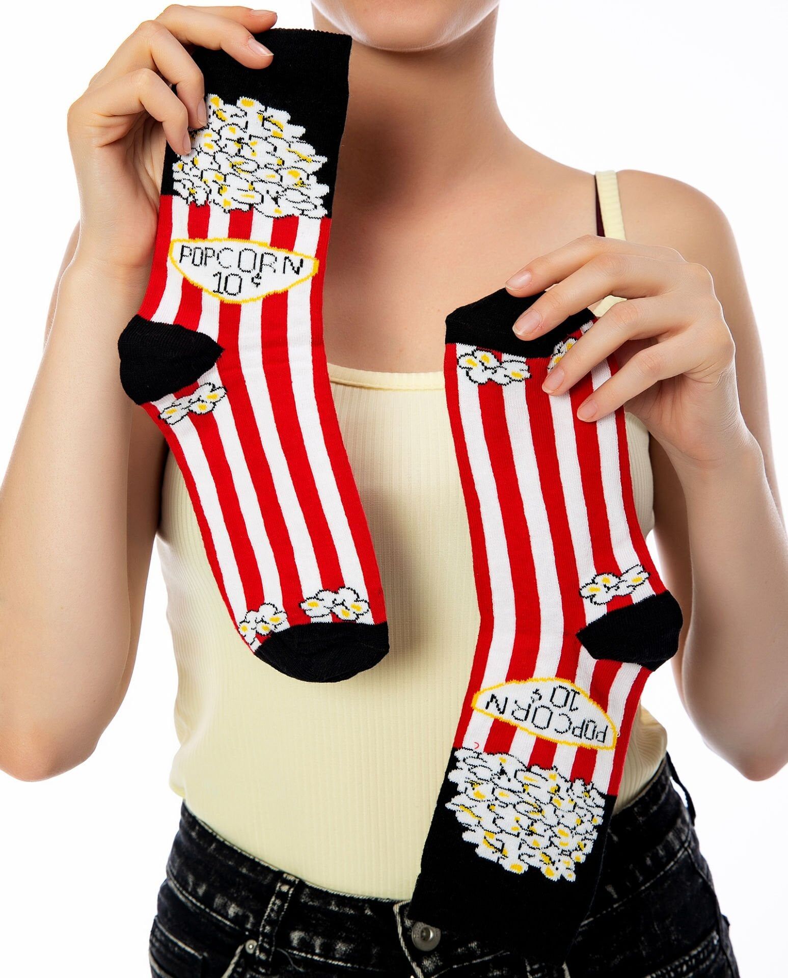 Popcorn Desen Soket Çorap