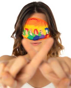 Lgbt Desen Baskılı Yüz Maskesi