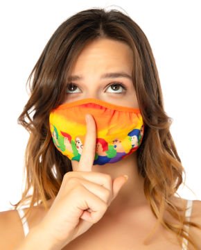 Lgbt Desen Baskılı Yüz Maskesi