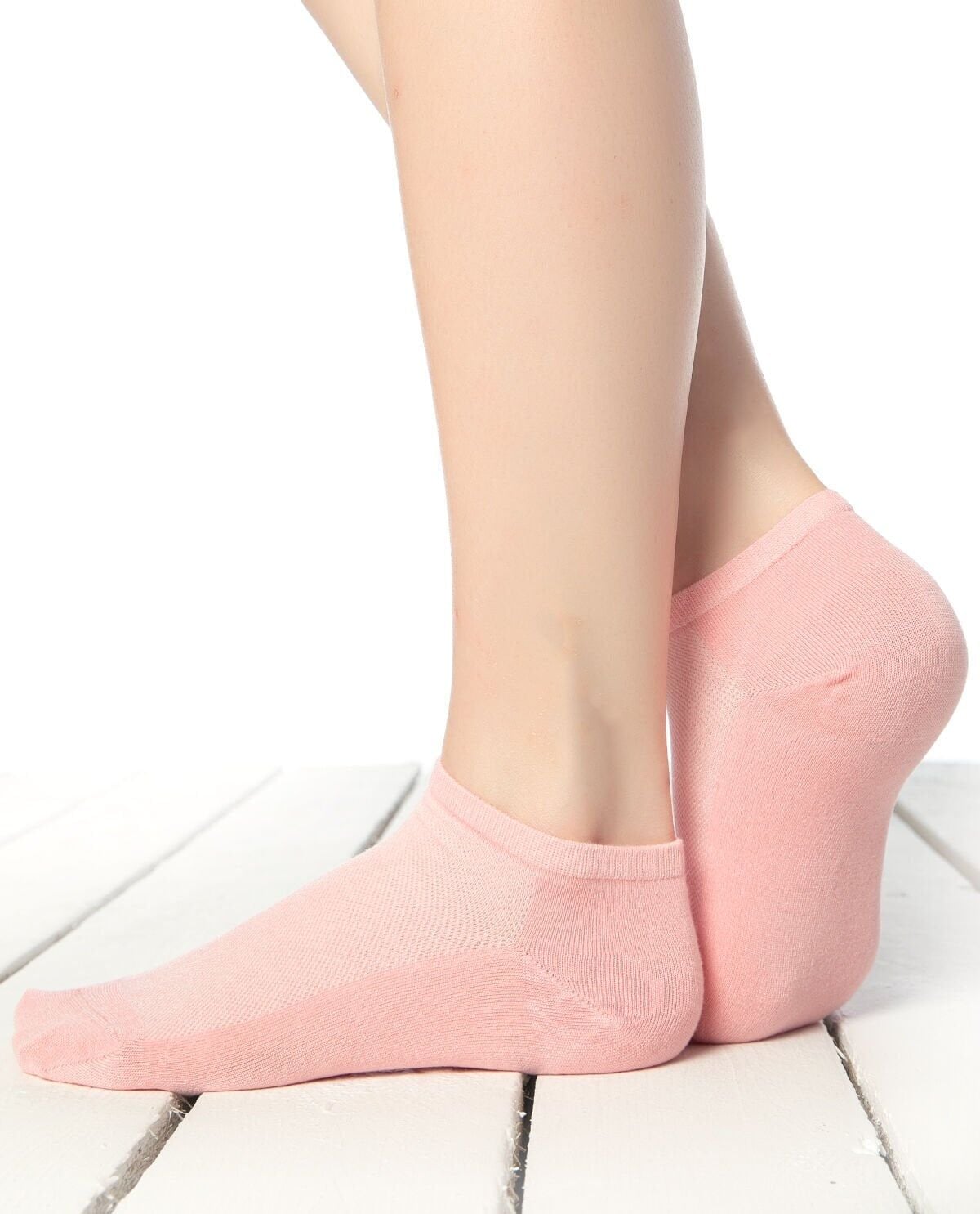 Pembe Renk Bambu Kısa Soket Çorap