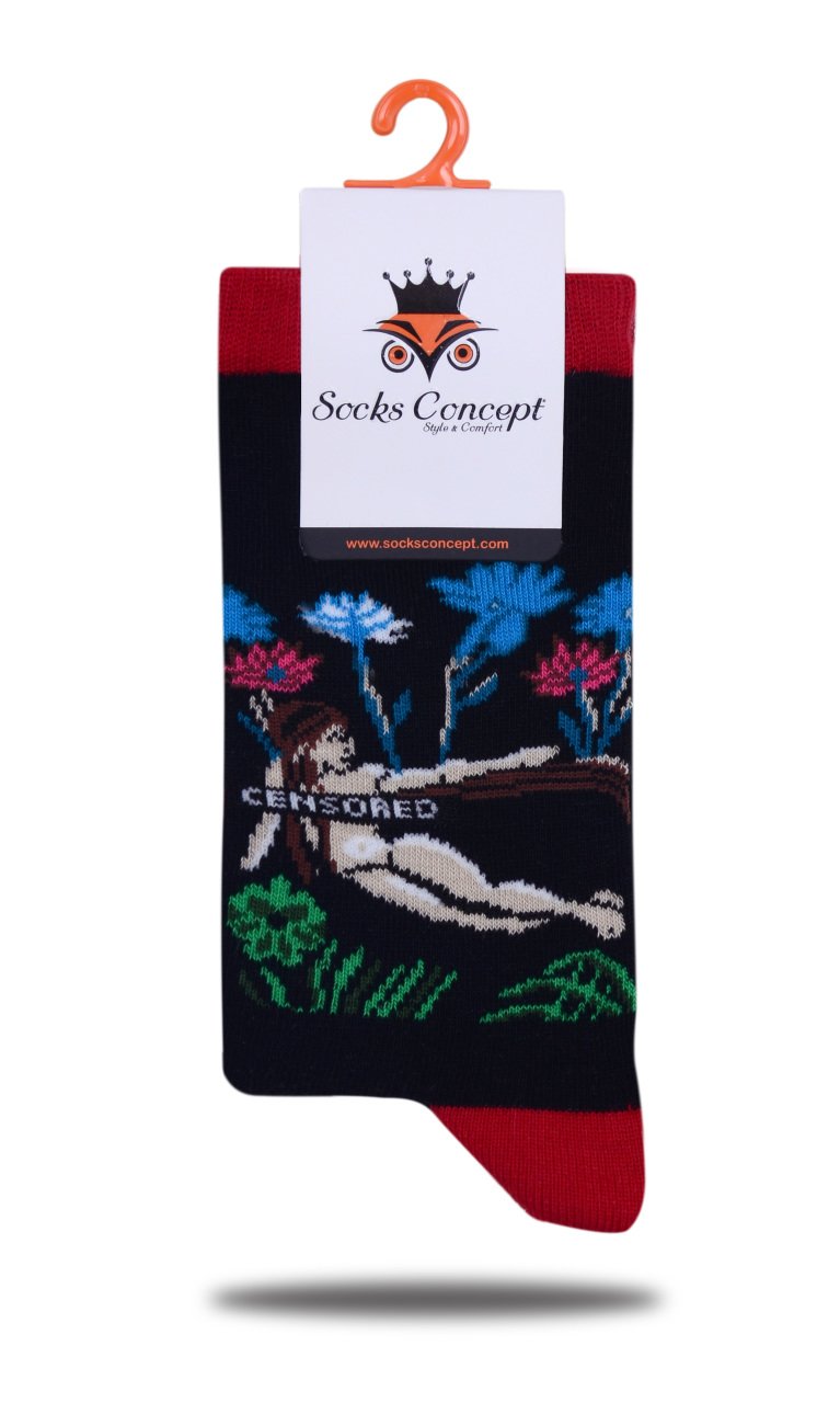 Censored Kadın Desenli Soket Çorap RENKLİ - 35/39