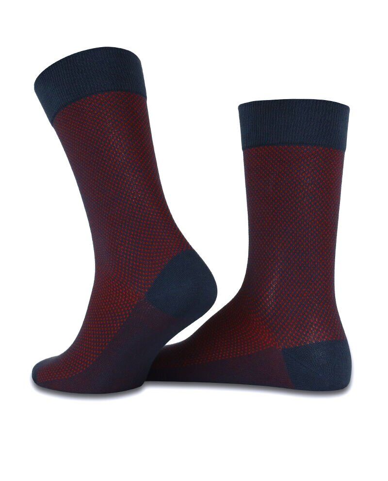 Danton Exclusive Bordo Nokta Desen Erkek Soket  Çorap BORDO - TEK BEDEN