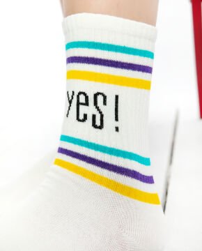 OH YES! Yazılı Soket Çorap
