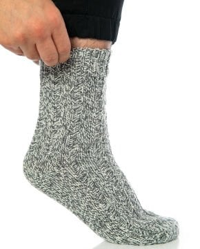 Erkek Kışlık Çorap 2'li Muline Füme Renk