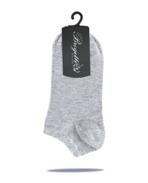 Gri Renk Bambu Kısa Soket Çorap