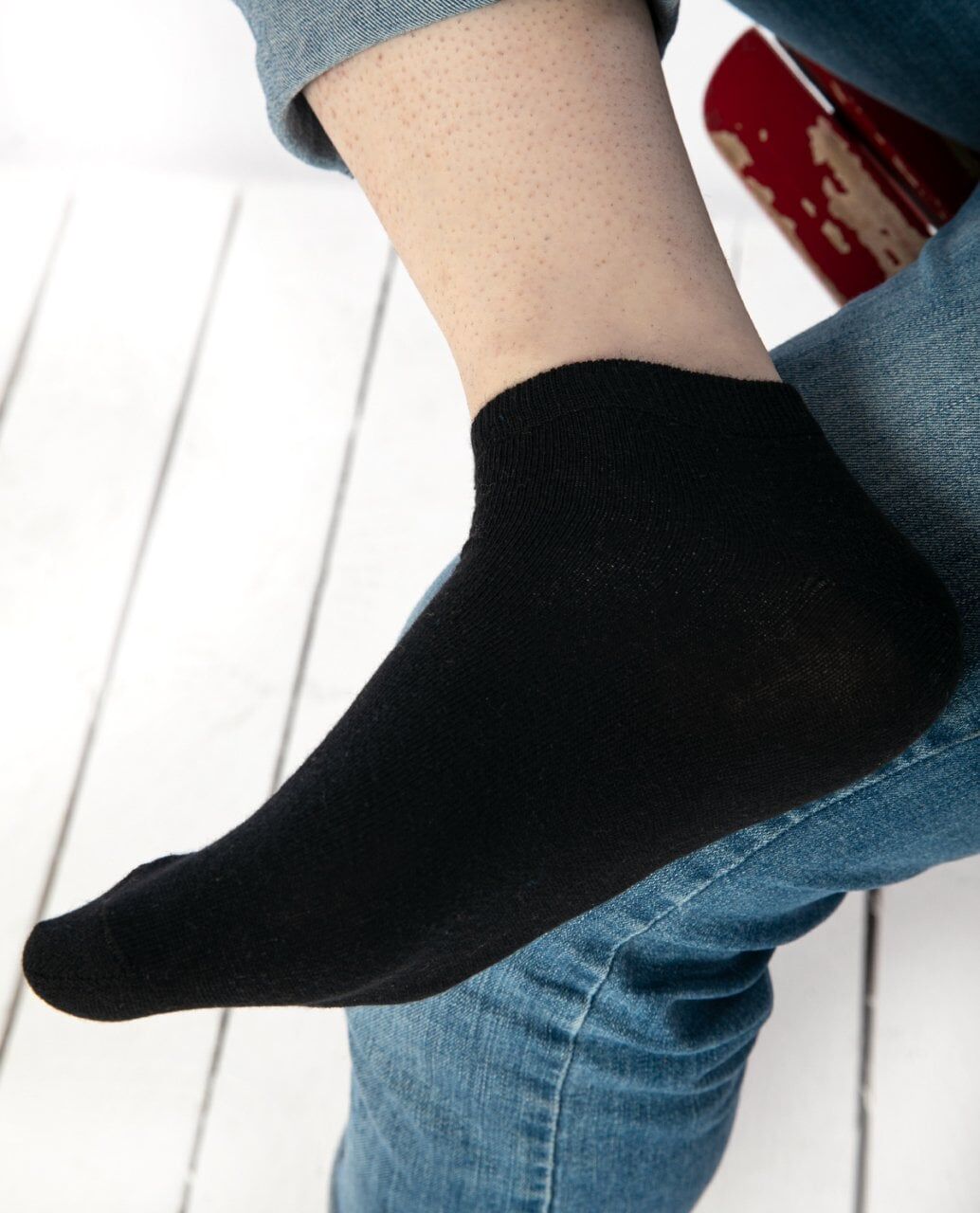 Pamuklu Siyah Renk Kısa Soket Çorap SİYAH - 39/42