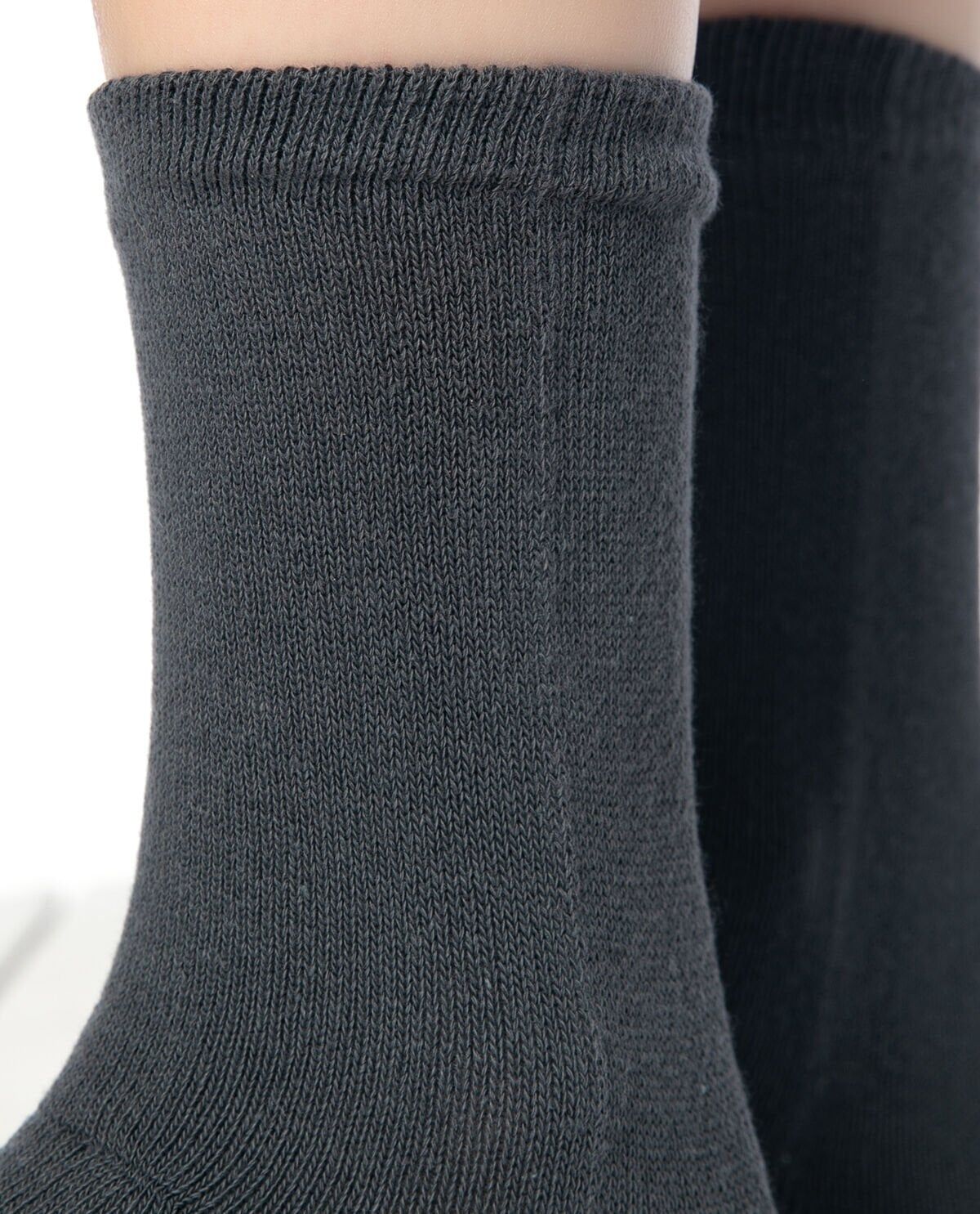 Unisex Bambu Parmaklı Çorap Füme Renk