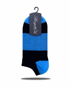 Kısa Soket Çorap Siyah ve Mavi Renk