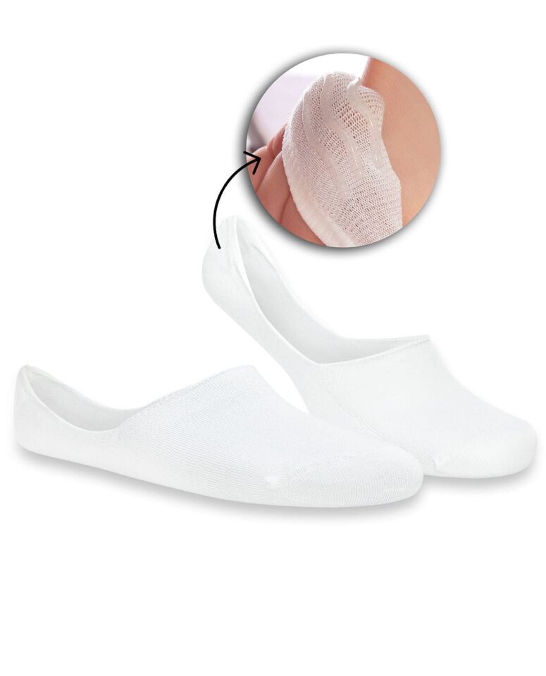 Beyaz Bambu Erkek Babet Çorap - Kaymaz ve Dikişsiz