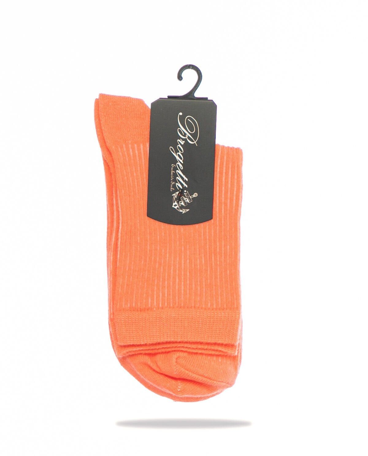 Cropt Turuncu Renk Düz Soket Çorap