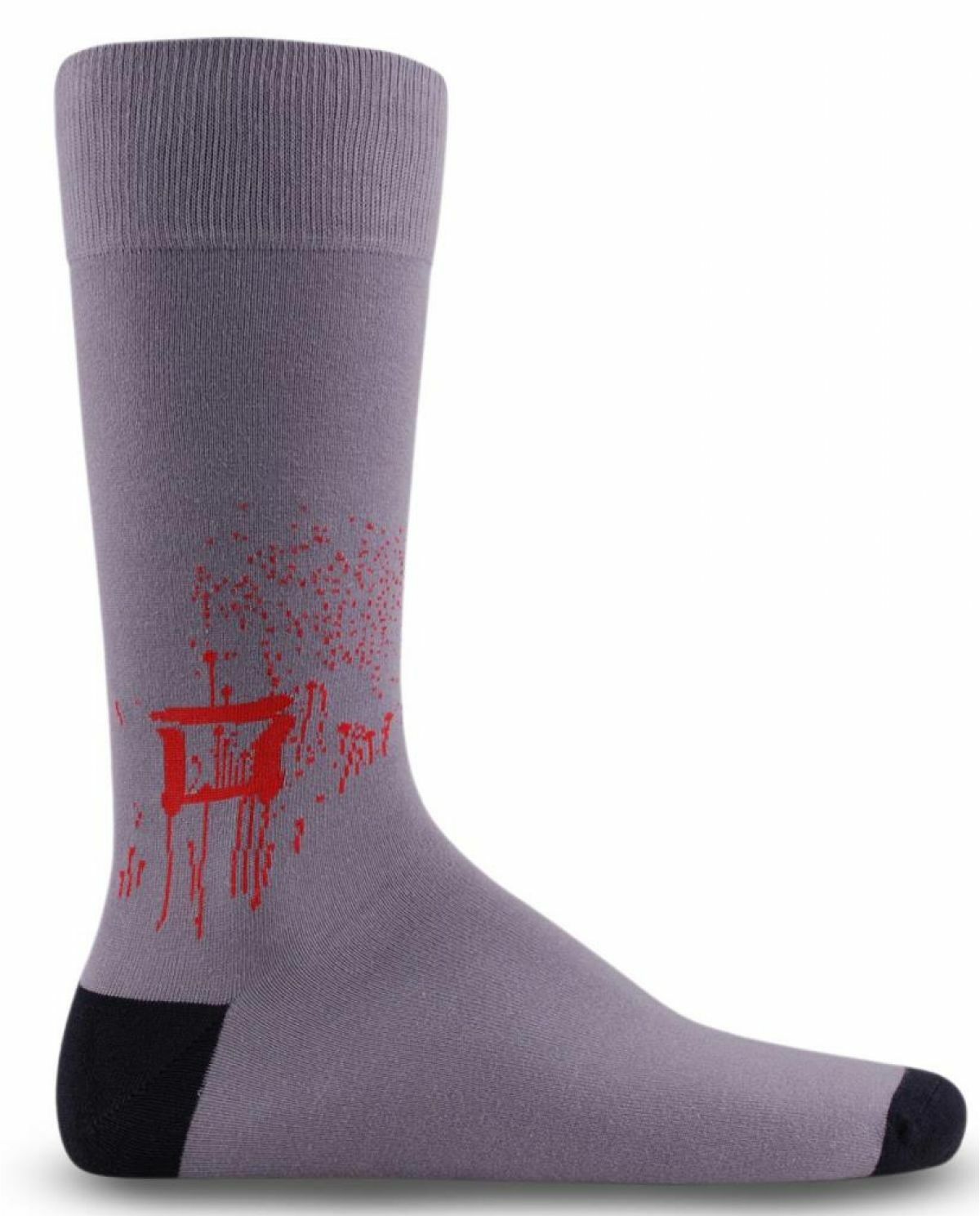 Ressam Dokunuşu Gri  Çorap Brogetti