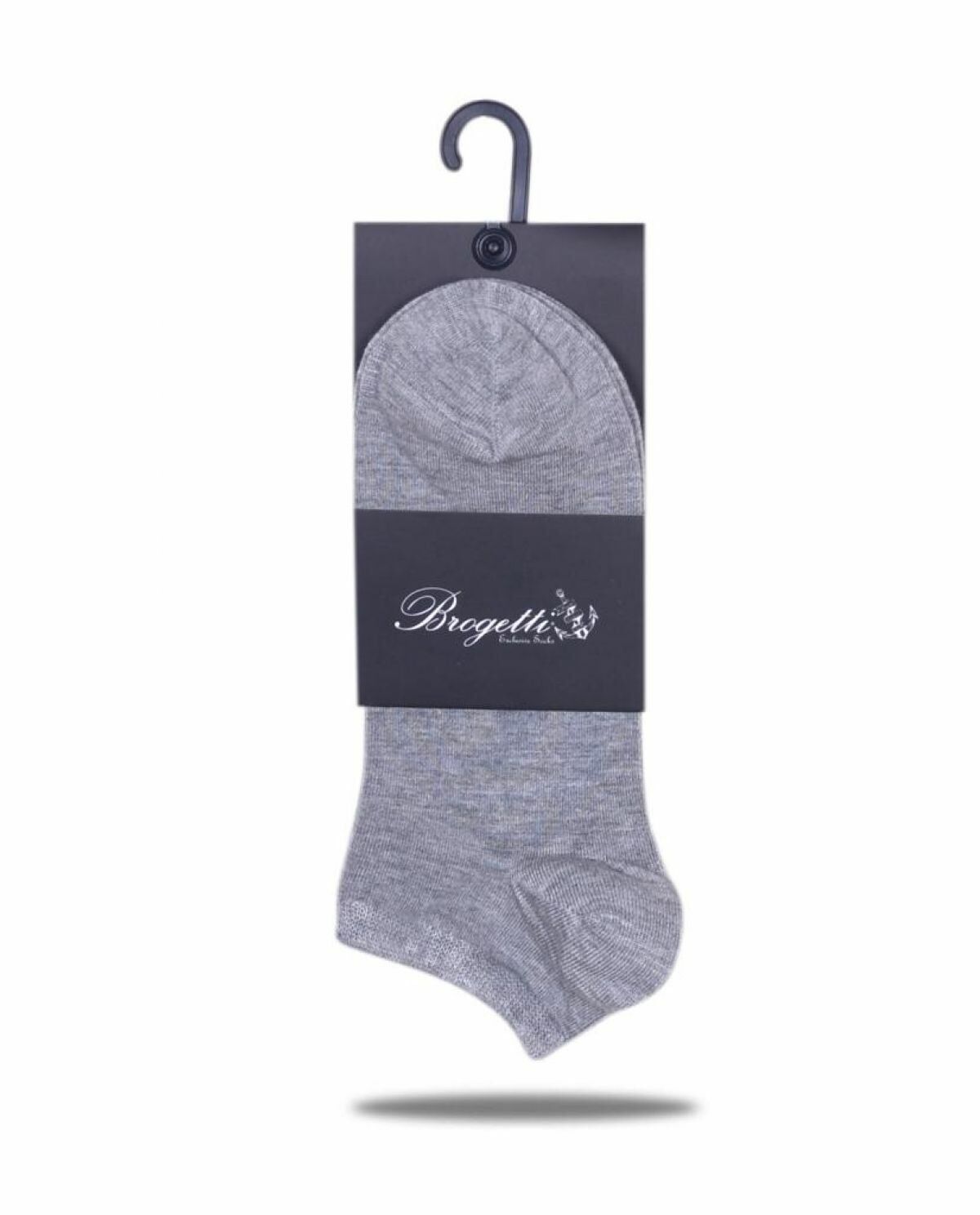 Sneakers Gri Melanj Unisex Çorap Bambu Kısa Soket 3'lü Paket GRİ - 36/40