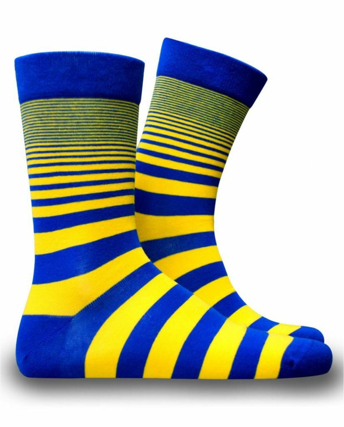 Brogetti Sarı-Lacıvert Canary Soket Çorap