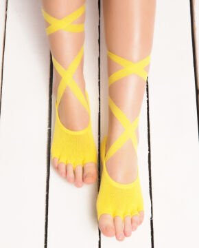 Parmaksız Yoga ve Pilates Çorabı Silikon Kaymaz Taban