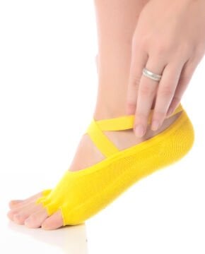 Pilates ve Yoga Çorabı Şerit Lastik ve  Kaymaz Tabanlı