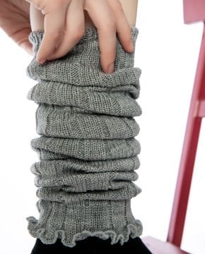 Tozluk Çorap Gri Renk Sim Detaylı