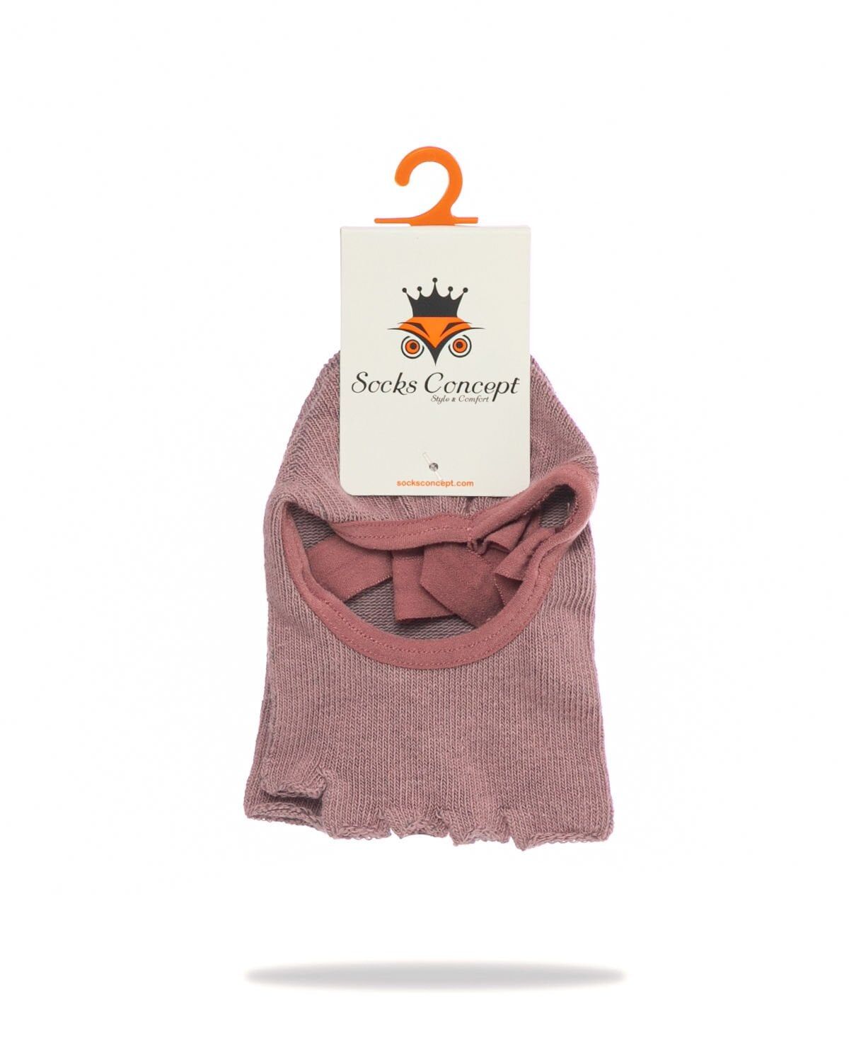 Parmaksız Yoga Çorabı Şerit Lastikli ve Kaymaz Tabanlı