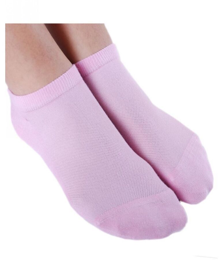 Pembe Bambu Kısa Soket Çorap Brogetti