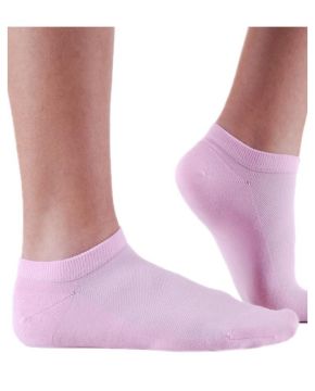 Pembe Bambu Kısa Soket Çorap Brogetti