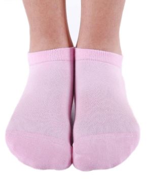 Pembe Bambu Kısa Soket Çorap Brogetti