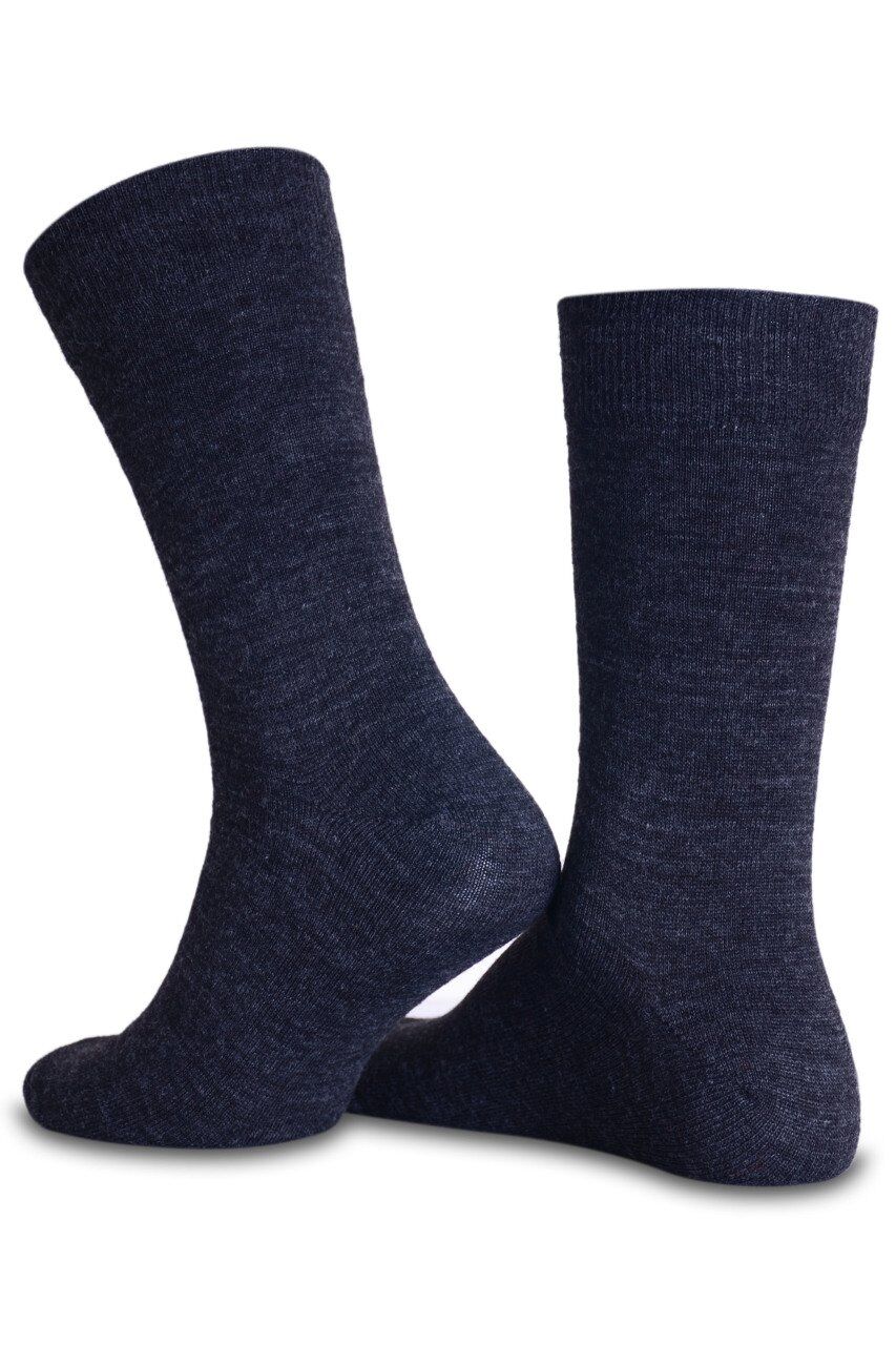 Yün Kışlık Soket Çorap Antrasit Renk ANTRASİT - 44/47