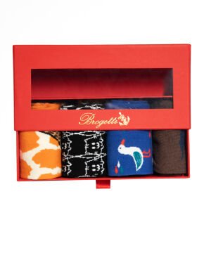 4lü Paket Sevimli Hayvan Desenli Erkek Soket Çoraplar