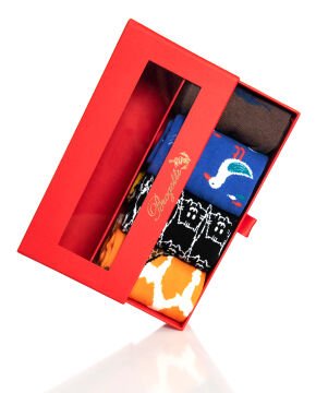 4lü Paket Sevimli Hayvan Desenli Erkek Soket Çoraplar