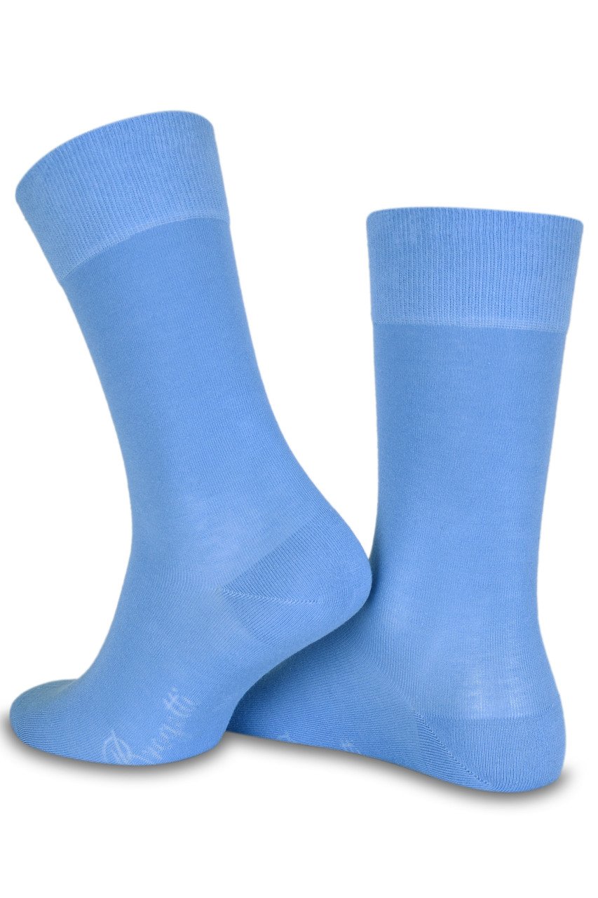 Mavi İnce Bambu Soket Çorap MAVİ - 39/41
