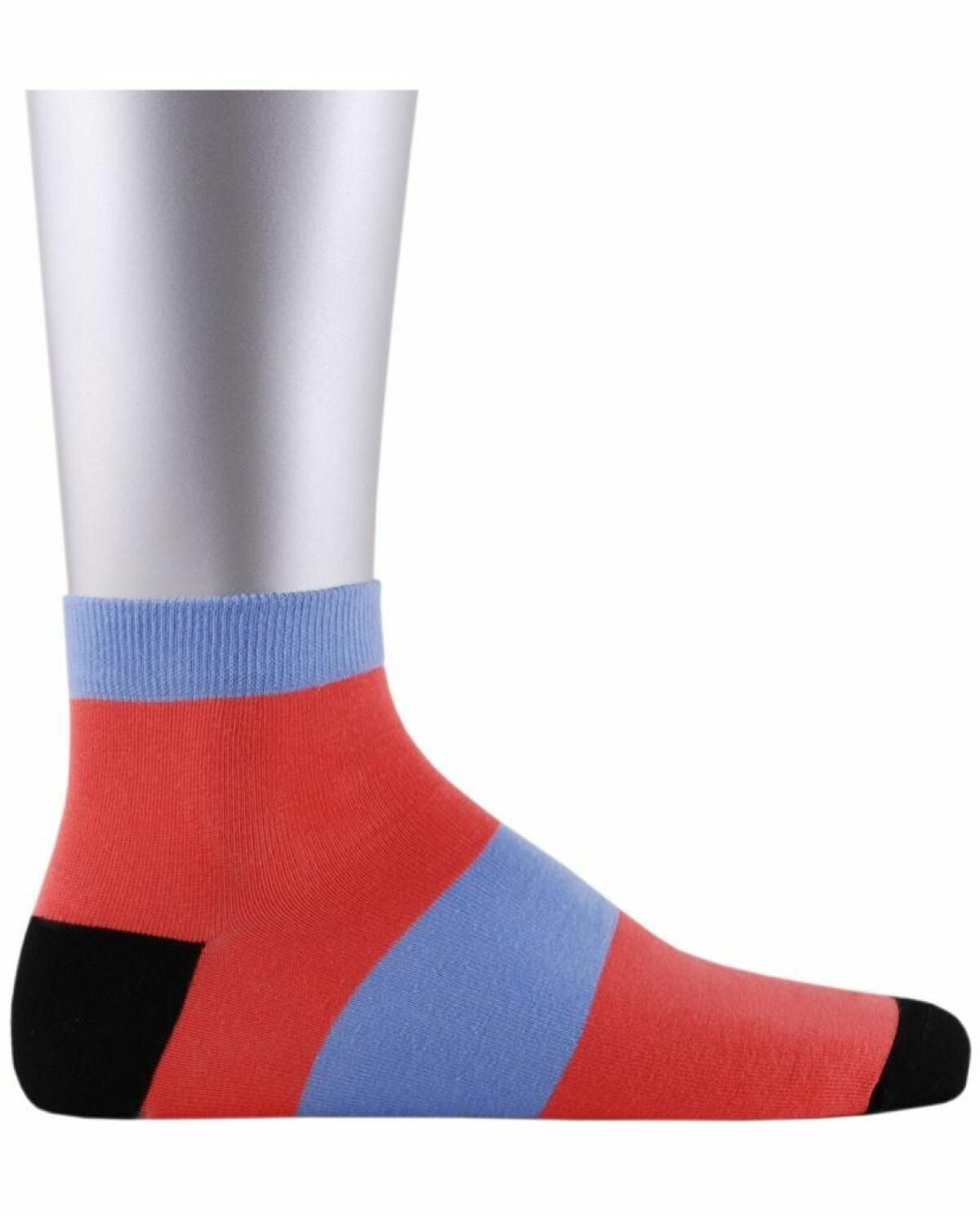 Çizgi Detaylı Kısa Soket Çorap Brogetti