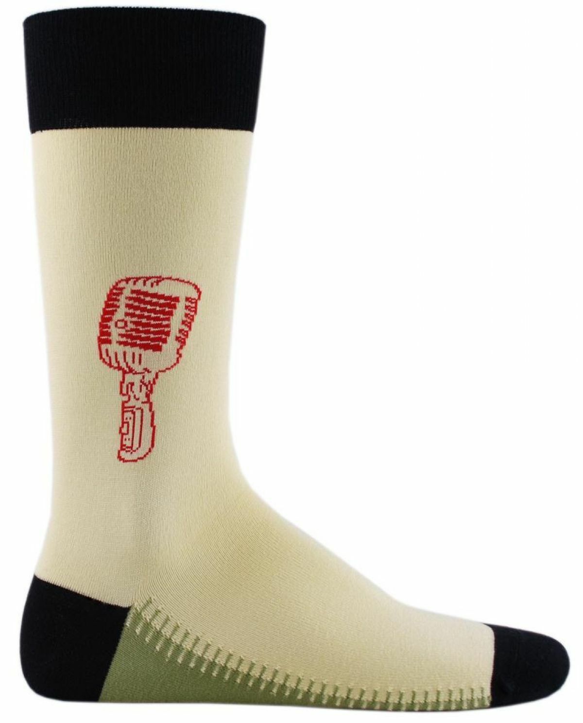 Kırmızı Microphone  Detaylı Soket Çorap Brogetti