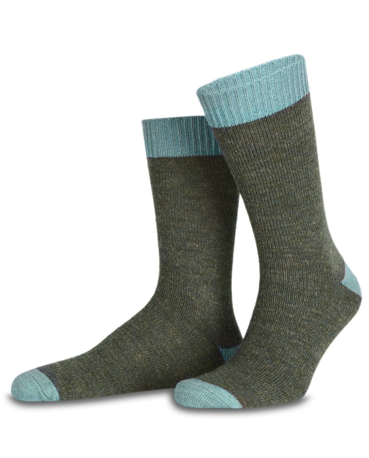 Yün K.Yeşil Yeşil Melanjlı Soket Çorap Aras