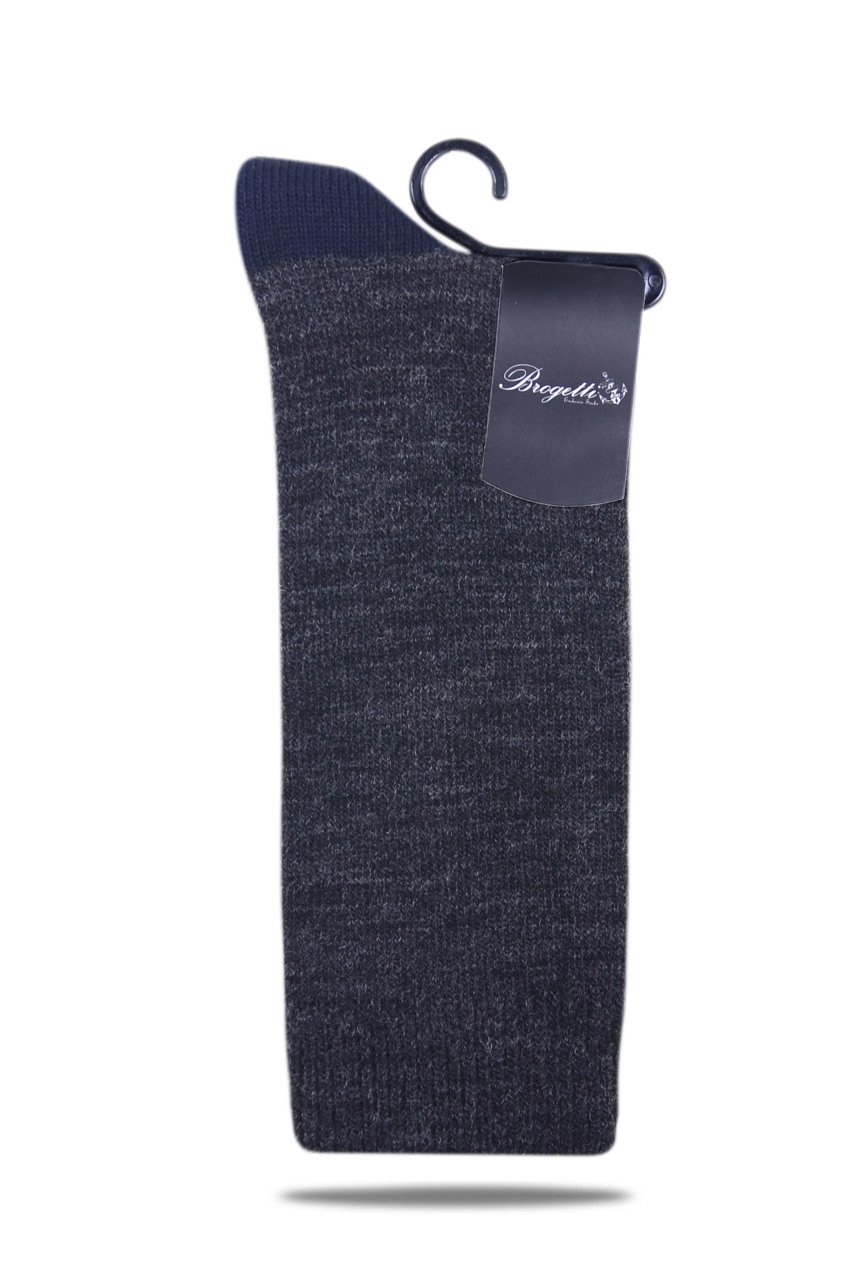 Yün Antrasit Gri Melanjlı Soket Çorap Aras ANTRASİT - TEK BEDEN