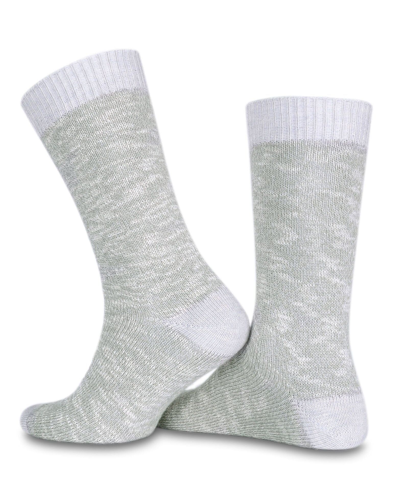 Ekru Gri Melanjlı Soket Çorap Albert