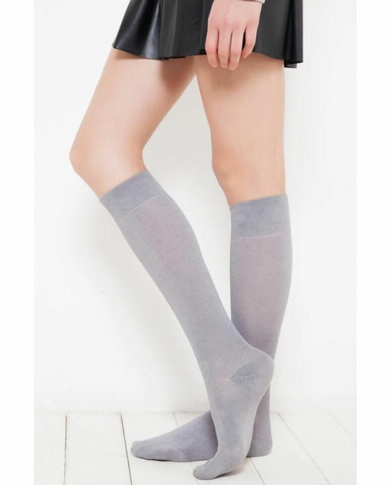 Begi Gri  Dizalti Bambu Corap