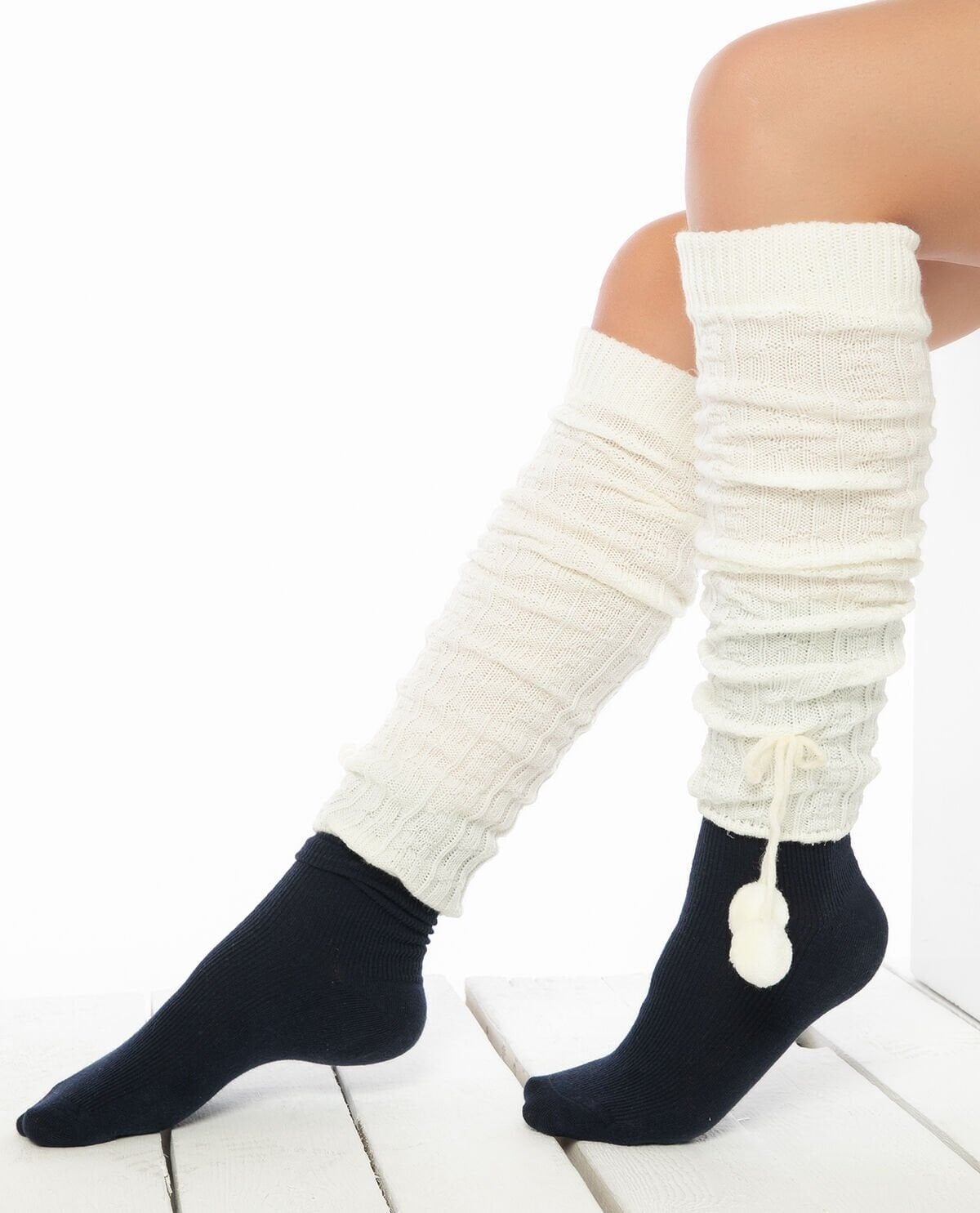 Kadın Tozluk Çorap Ekru Reni