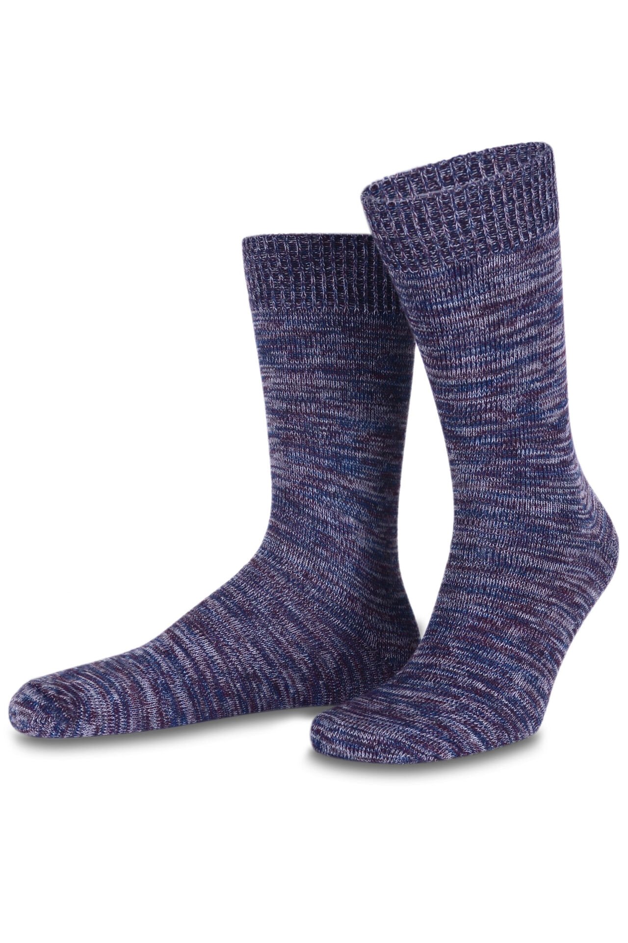 Indıgo Gri Muline Soket Çorap Marbled